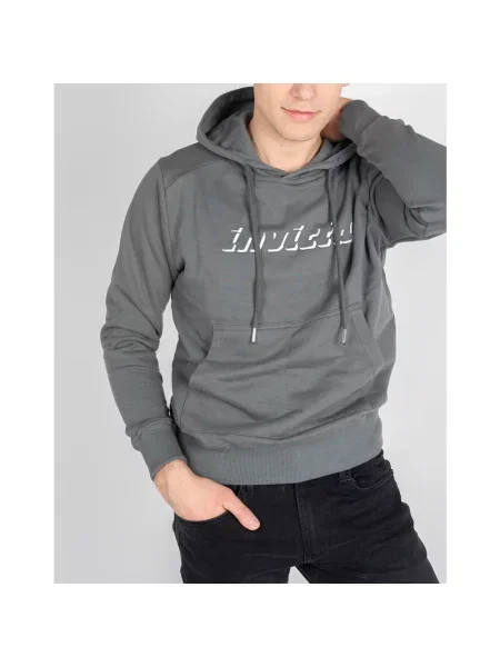 Bluza z kapturem Invicta z kapturem szara