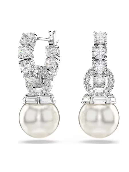 Kolczyki Swarovski szare