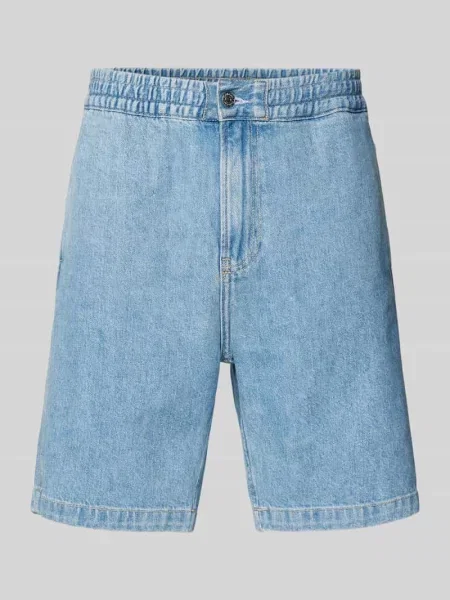Szorty jeansowe o kroju regular fit z elastycznym pasem Calvin Klein Jeans niebieskie