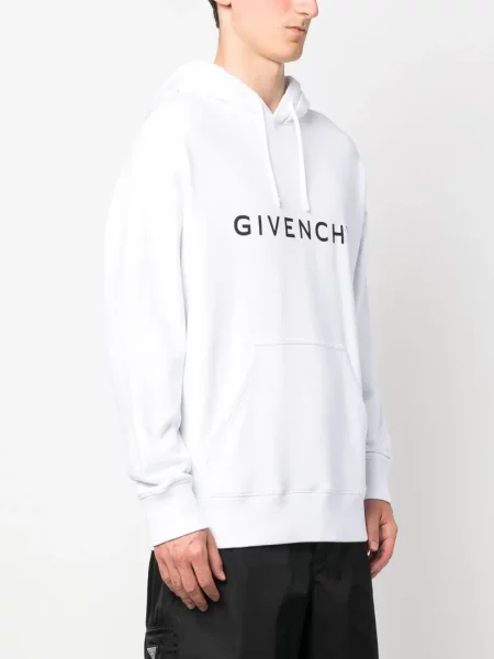 Hanorac cu glugă Givenchy cu imagine alb