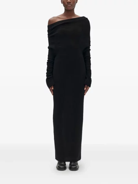 Sukienka midi Ann Demeulemeester do kolan garniturowa czarna