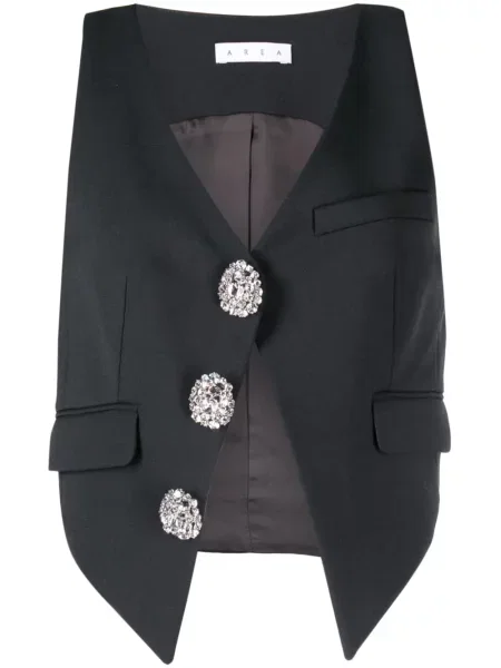 Top Area z dekoltem w serek z kryształkami