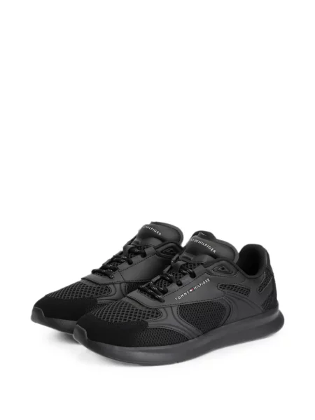 Мрежести маратонки Tommy Hilfiger с връзки черно