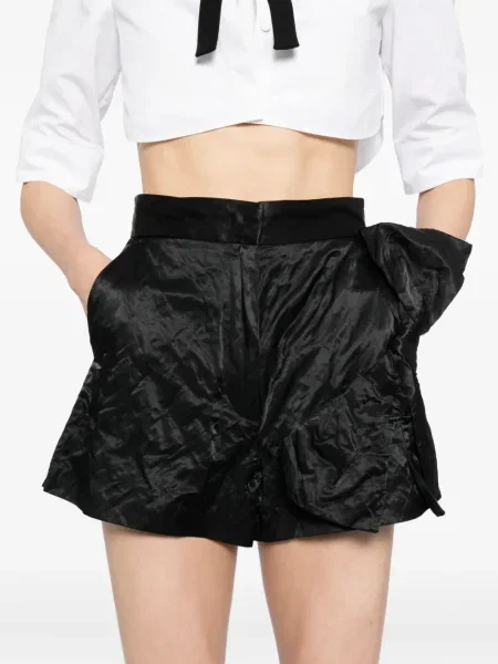 Pantaloni scurți Msgm cu funde negru