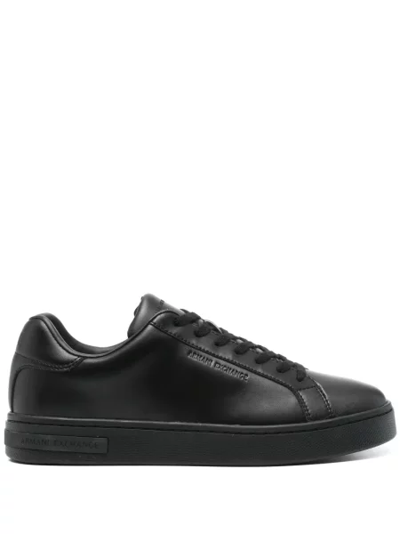 Sneakerși Armani Exchange din piele negru