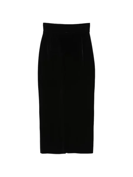 Fustă tip creion Chiara Boni La Petite Robe de catifea negru