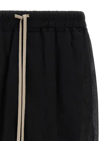 Talia sznurek ściągający szorty Rick Owens czarne