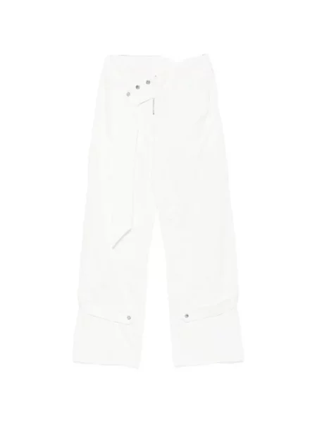 Pantaloni cu picior drept Blumarine alb