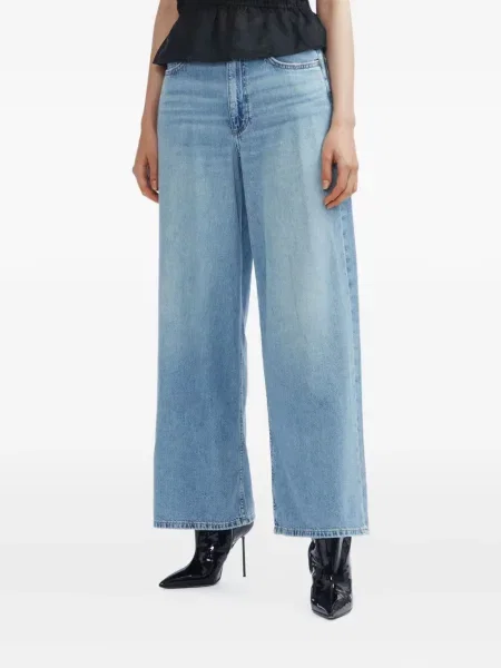 Blugi Rag & Bone cu 5 buzunare albastru