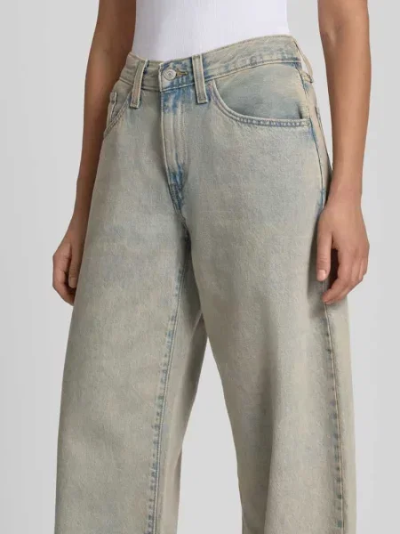 Jeansy o kroju wide fit z czystej bawełny model MIDDY BALLOON' Levi's