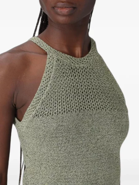 Top Armani Exchange tricotate verde