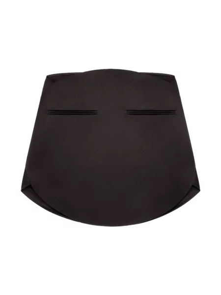 Satynowa spódnica mini Courreges czarna