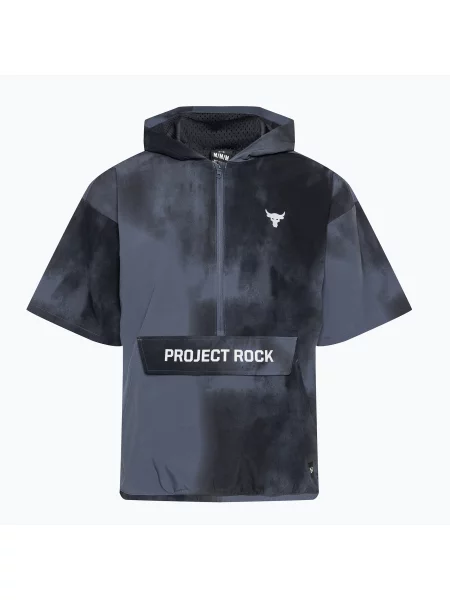 Bunda Under Armour Project Rock Warm Up Hooded downpour gray/mod gray šedá