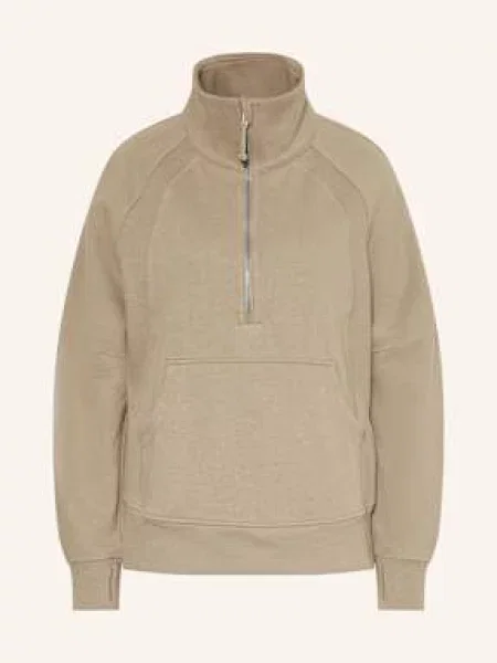 Lululemon Bluza Dresowa Typu Troyer Scuba braun beżowa