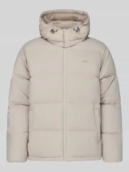 Kurtka pikowana o kroju regular fit z odpinanym kapturem Levi's beżowa