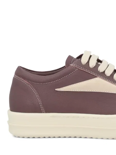Fűzős bőr sneaker Rick Owens lila