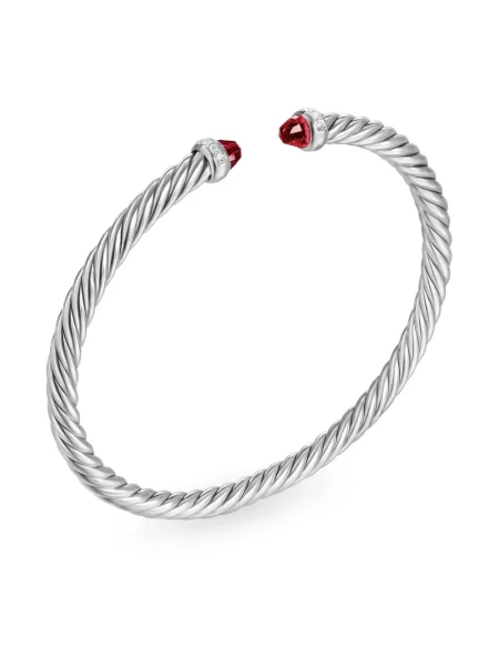 Apyranke David Yurman su granatu sidabrinė