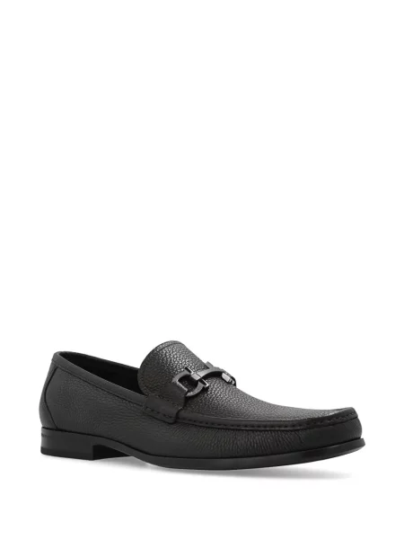 Pantofi loafer Ferragamo cu cataramă maro
