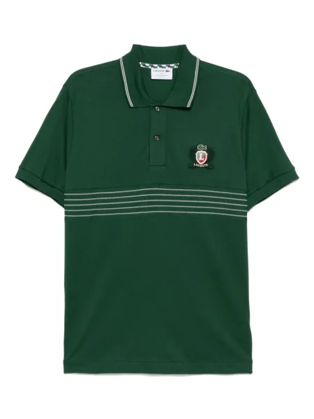 Polo Lacoste cu broderie verde