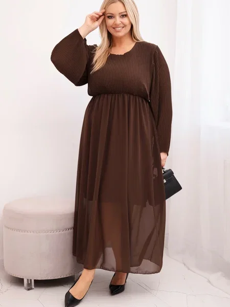 Rochie Kesi Włoski plisată negru