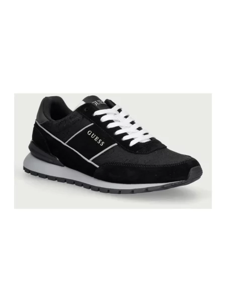Sneakersy Guess skórzane czarne