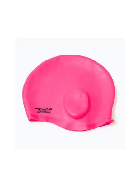 Шапочка для плавання AQUA-SPEED Comfort для вух рожева