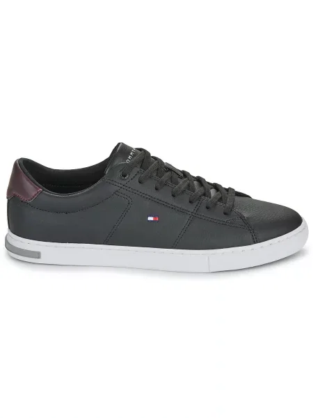 Tommy Hilfiger Tenisice Essential Leather Detail Vulc crna