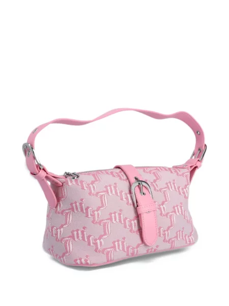 Csatos jacquard kézitáska Juicy Couture rózsaszín
