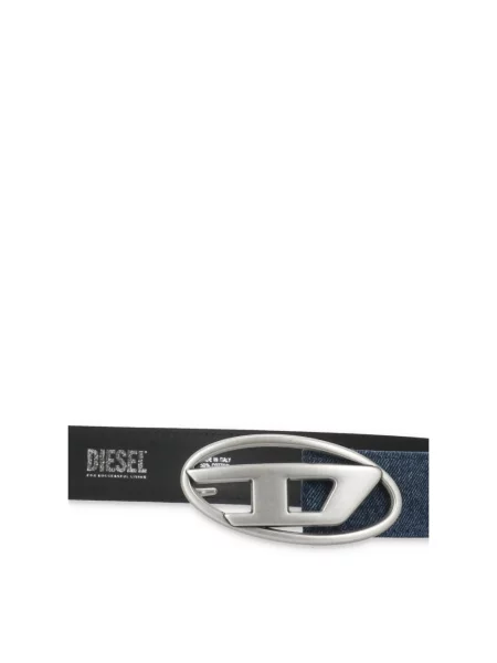 Diesel pasek OVAL D LOGO W niebieski