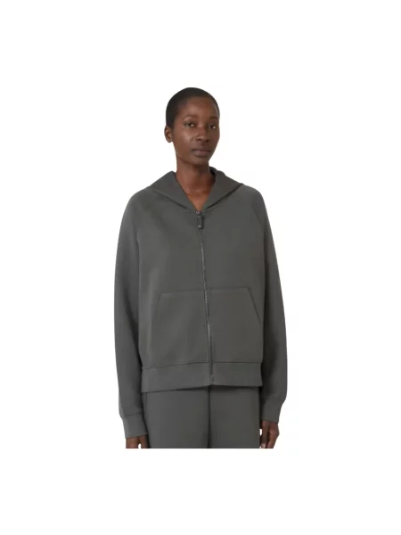 Bluza z kapturem Max Mara z kapturem szara