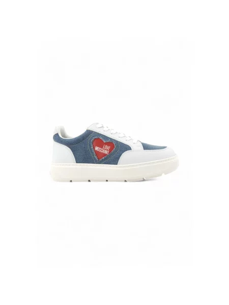 Sneakersy Love Moschino niebieskie