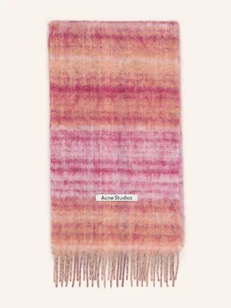 Šál Acne Studios růžový