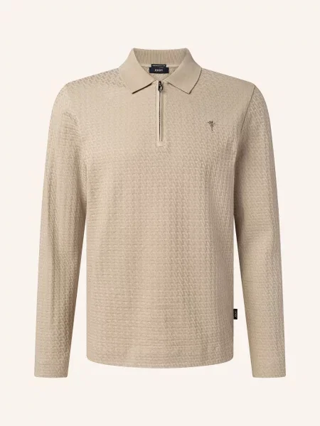Joop! Pletená Polokošile Turvin Modern Fit béžová