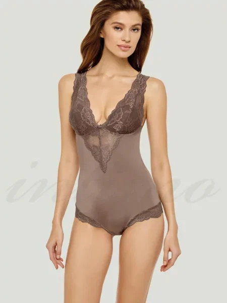 Боди коричневе