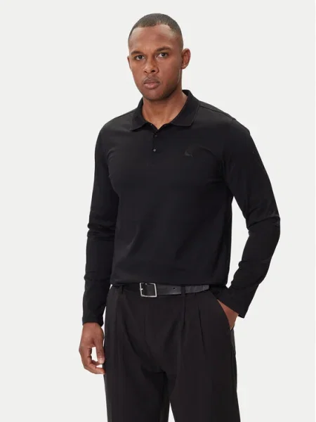 KARL LAGERFELD Tricou polo negru