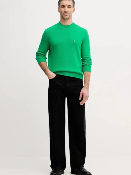 Светр із додаванням вовни United Colors of Benetton зелений