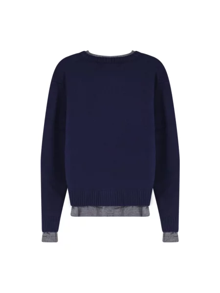 Sweter Tonywack z kaszmiru niebieski