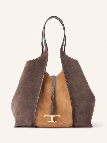 Tod's Shopperka T Timeless Z Torebką Typu Pouch braun