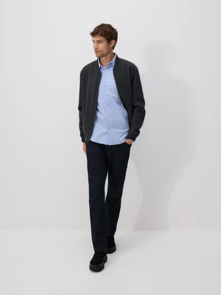 Reserved Картата сорочка slim fit блідо-блакитний блакитна