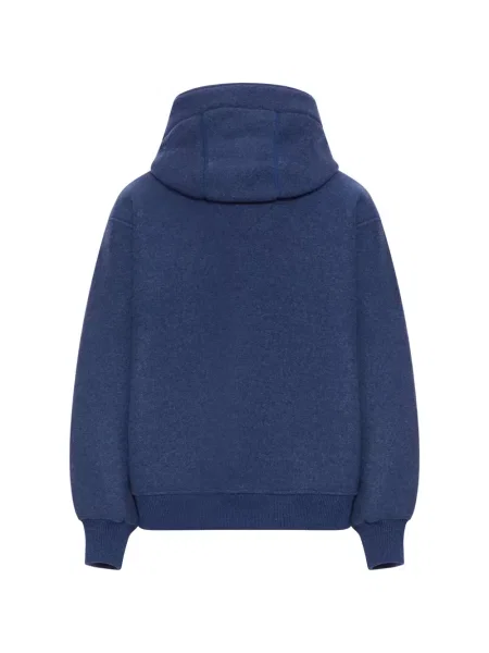 Geacă Canada Goose cu glugă cu cordon albastru