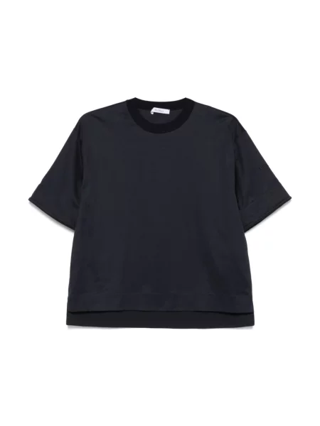 Koszulka Max Mara z krótkim rękawem niebieska