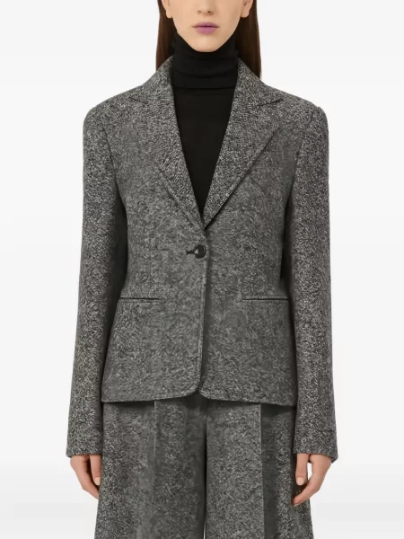 Sacou Max Mara din tweed gri