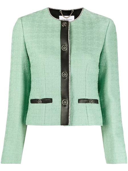 Geanta de piele Salvatore Ferragamo verde