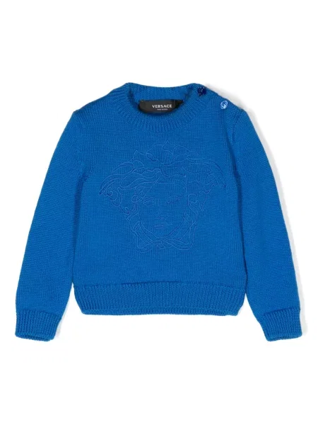 Sweter dziecięcy Versace niebieski