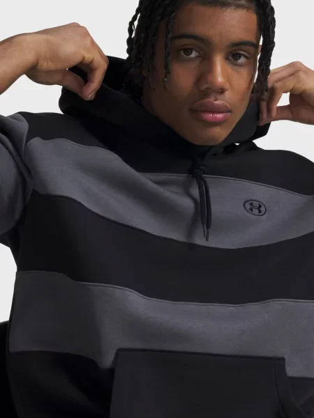 Флісове у смужку худі Under Armour чорне