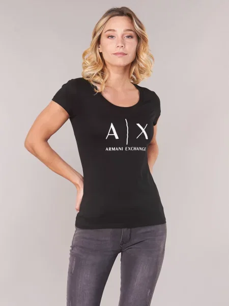 Armani Exchange T-shirt Regular Fit crna