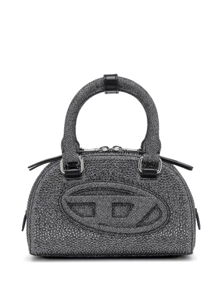 Stras geantă shopper Diesel gri