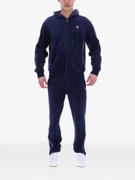 Είδος βελούδου hoodie Fila μπλε