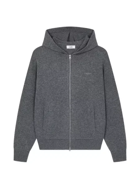 Mikina s kapucí Tomboy s výšivkou šedá