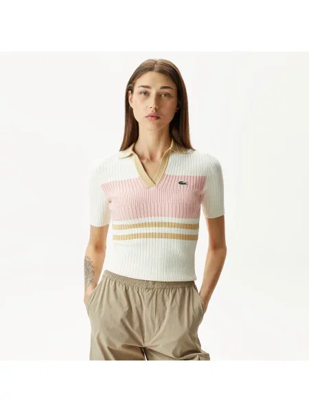 Lacoste Sweter Lacoste biały